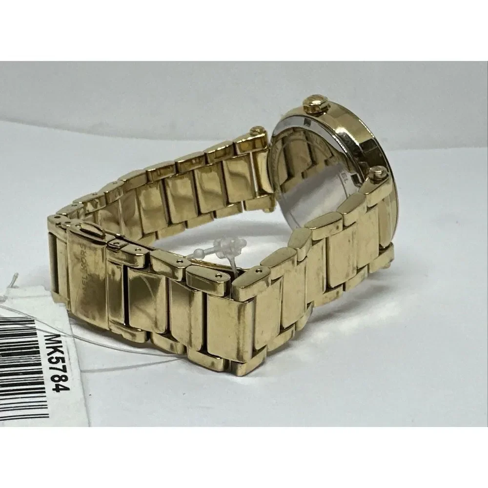 Michael Kors Parker MK5784 Women's Gold Stainless Steel Analog Dial Watch NUL18